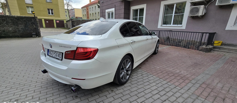 BMW Seria 5 cena 74900 przebieg: 192000, rok produkcji 2012 z Gołdap małe 781
